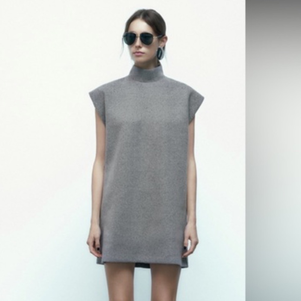 Zara Gray Dress- Size Small, NWT